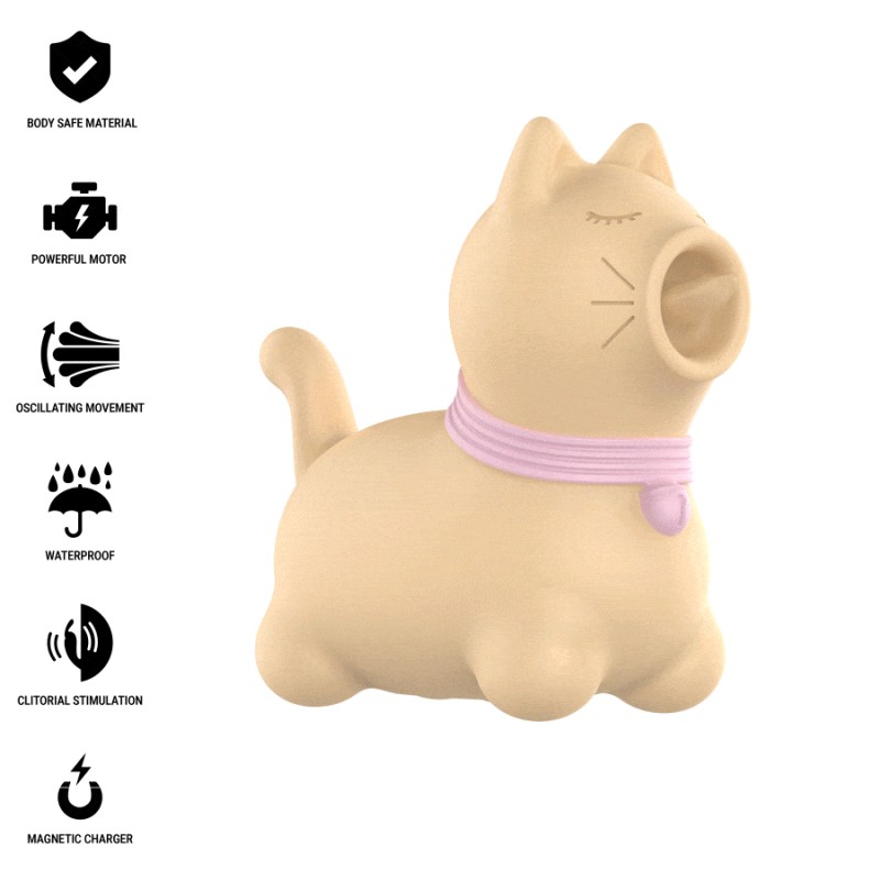 INTENSE - ESTIMULADOR DE CLITÓRIS PARA CACHORRO AMARELO - D-244066 - Dona Pimenta