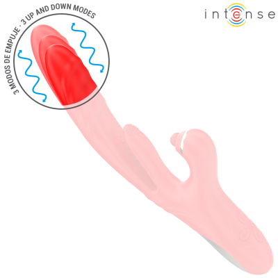 INTENSE - ROSALIA VIBRADOR MULTIFUNCIONAL 3 EM 1 VERMELHO - D-244476 - Dona Pimenta