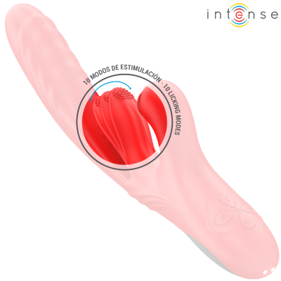 INTENSE - ROSALIA VIBRADOR MULTIFUNCIONAL 3 EM 1 VERMELHO - D-244476 - Dona Pimenta