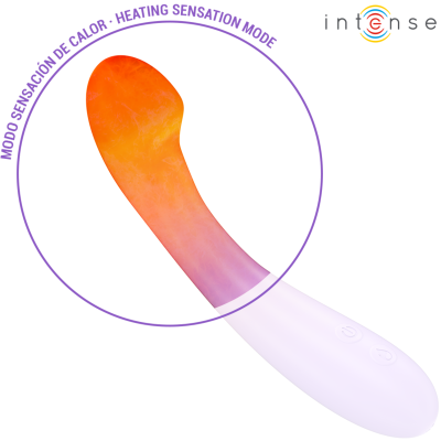 INTENSE - VIBRADOR BECKY 19 CM AQUECÍVEL 7 VIBRAÇÕES ROXO - D-244477 - Dona Pimenta