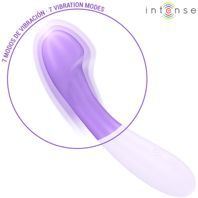 INTENSE - VIBRADOR BECKY 19 CM AQUECÍVEL 7 VIBRAÇÕES ROXO - D-244477 - Dona Pimenta