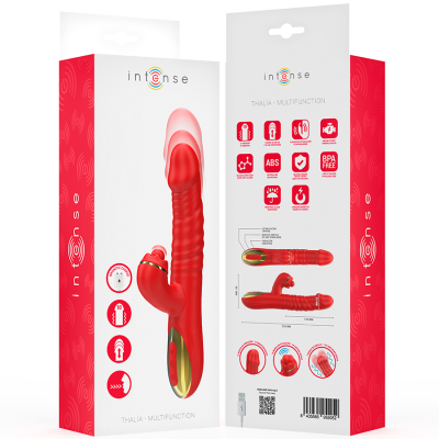 INTENSE - THALIA VIBRATION & THRUST & TAPPING VERMELHO - D-244488 - Dona Pimenta