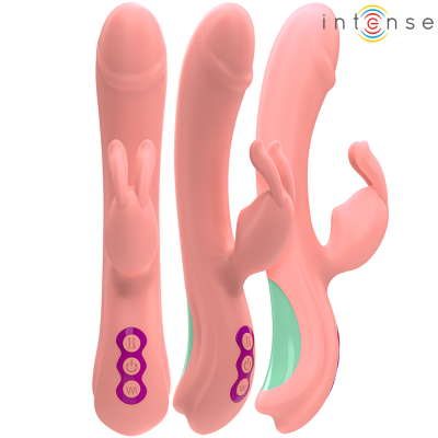 INTENSE - VIBRADOR RACHEL RABBIT 5 VIBRAÇÕES ROSA - D-244461 - Dona Pimenta
