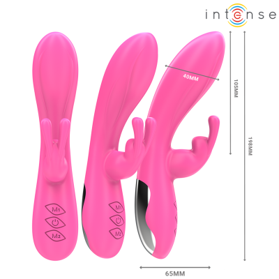 INTENSE - RANDALL RABBIT VIBRADOR 10 VIBRAÇÕES ROSA - D-244474 - Dona Pimenta