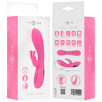 INTENSE - RANDALL RABBIT VIBRADOR 10 VIBRAÇÕES ROSA - D-244474 - Dona Pimenta