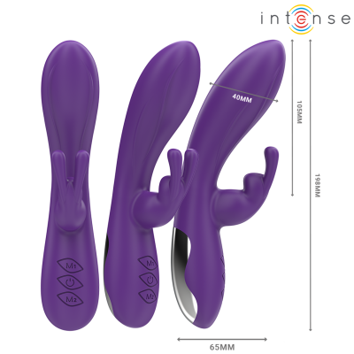 INTENSE - RANDALL RABBIT VIBRADOR 10 VIBRAÇÕES ROXO - D-244475 - Dona Pimenta