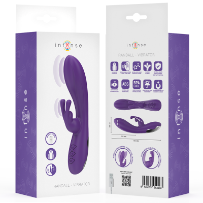 INTENSE - RANDALL RABBIT VIBRADOR 10 VIBRAÇÕES ROXO - D-244475 - Dona Pimenta
