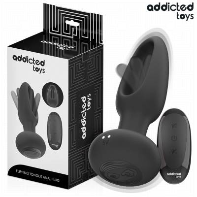 ADDICTED TOYS - PLUG ANAL CON LENGUA VIBRADORA Y CONTROL REMOTO - D-244528 - Dona Pimenta