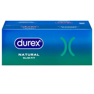 DUREX - NATURAL SLIM FIT BÁSICO 144 UNIDADES - D-240533 - Dona Pimenta