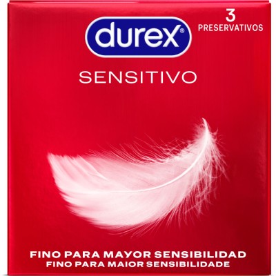 DUREX - SUAVE E SENSÍVEL 3 UNIDADES - D-202790 - Dona Pimenta