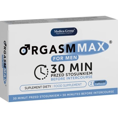 MEDICA GROUP - ORGASM MAX PARA HOMENS 2 CÃPSULAS - D-244365 - Dona Pimenta
