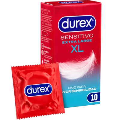 DUREX - PRESERVATIVOS SENSITIVE XL 10 UNIDADES - D-231051 - Dona Pimenta
