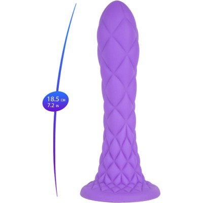 SILEXD - DREAMY DILDO FANTASY SILICONE LÍQUIDO TERMORATIVO VIOLETA 18,5 CM - D-244565 - Dona Pimenta