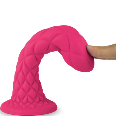 SILEXD - DREAMY DILDO FANTASY SILICONE LÍQUIDO TERMORATIVO VIOLETA 18,5 CM - D-244565 - Dona Pimenta