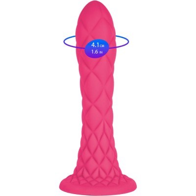 SILEXD - DREAMY DILDO FANTASY SILICONE LÍQUIDO TERMORATIVO VIOLETA 18,5 CM - D-244565 - Dona Pimenta