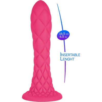 SILEXD - DREAMY DILDO FANTASY SILICONE LÍQUIDO TERMORATIVO VIOLETA 18,5 CM - D-244565 - Dona Pimenta