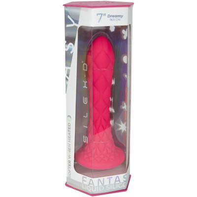 SILEXD - DREAMY DILDO FANTASY SILICONE LÍQUIDO TERMORATIVO VIOLETA 18,5 CM - D-244565 - Dona Pimenta