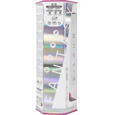 SILEXD - DREAMY DILDO FANTASY SILICONE LÍQUIDO TERMORATIVO VIOLETA 18,5 CM - D-244565 - Dona Pimenta