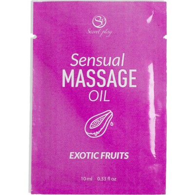 SECRETPLAY - ÓLEO DE MASSAGEM DE FRUTAS EXÃTICAS EM DOSE ÃNICA 10 ML - D-244490 - Dona Pimenta