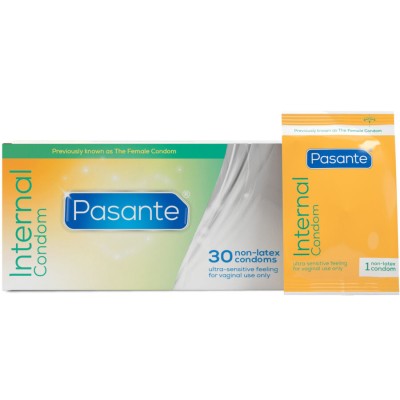 PASANTE - PRESERVATIVOS FEMININOS INTERNOS CAIXA 30 UNIDADES - D-244559 - Dona Pimenta