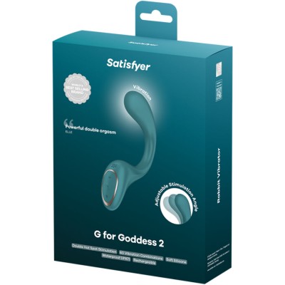 SATISFYER - G FOR FODDES 2 COELHO VIBRADOR GARRAFA VERDE - D-244567 - Dona Pimenta