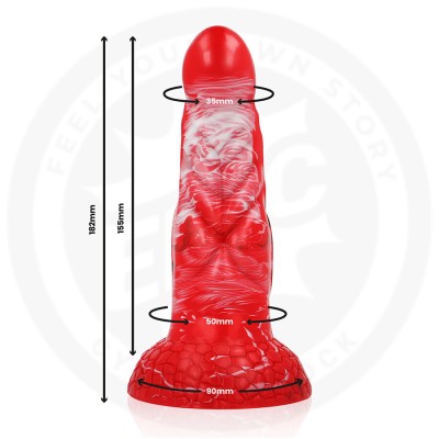 ÃPICO - DILDO AGNIS CRIMSON FIRE - D-243355 - Dona Pimenta