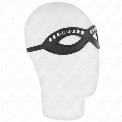 KINK - MÁSCARA DE OLHOS COM MINI REBITES MODELO 1 20,5 x 5,5 CM - D-240910 - Dona Pimenta