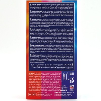 SKINS - PACOTE COM 16 PRESERVATIVOS PREMIUM VARIADOS - D-244392 - Dona Pimenta