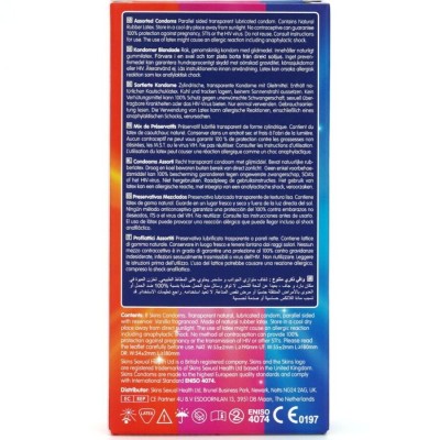 SKINS - PACOTE COM 8 PRESERVATIVOS PREMIUM VARIADOS - D-244393 - Dona Pimenta