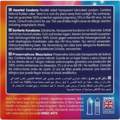 SKINS - PACOTE COM 4 PRESERVATIVOS PREMIUM VARIADOS - D-244394 - Dona Pimenta