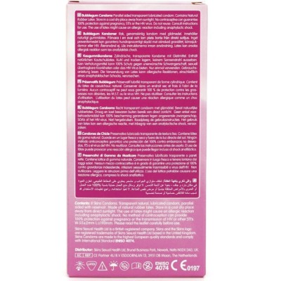 SKINS - PRESERVATIVOS BUBBLEGUM PREMIUM PACOTE 8 - D-244397 - Dona Pimenta