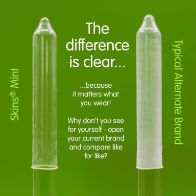 SKINS - PRESERVATIVOS MINT PREMIUM PACOTE 4 - D-244406 - Dona Pimenta