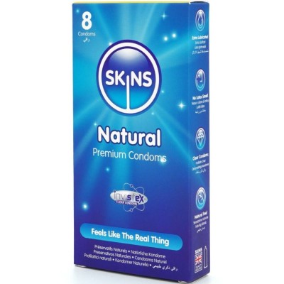 SKINS - PRESERVATIVOS NATURAIS PREMIUM PACOTE 8 - D-244408 - Dona Pimenta