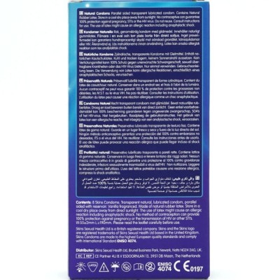 SKINS - PRESERVATIVOS NATURAIS PREMIUM PACOTE 8 - D-244408 - Dona Pimenta