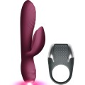 CLIMAXIMUM - KIT LAMOUR VIBRADOR COELHO + ANEL DE PÉNIS DE LED - D-244508 - Dona Pimenta