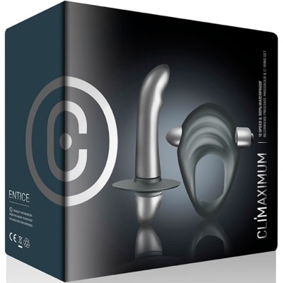 CLIMAXIMUM - KIT ENTICE ANEL PENIANO + VIBRADOR DE PRÓSTATA INICIANTES - D-244502 - Dona Pimenta