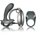 CLIMAXIMUM - KIT EXCITE ANEL PARA PÉNIS + MASSAGEADOR DE PRÓSTATA COM FIO - D-244503 - Dona Pimenta