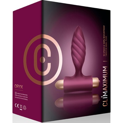 CLIMAXIMUM - PLUG ANAL TORCIDO ORYX - D-244512 - Dona Pimenta