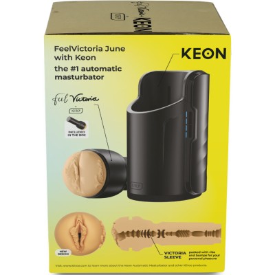 KIIROO - KEON WIFI COMBO VICTORIA JUNE MASTURBADOR AUTOMÁTICO + FEEL STROKER - D-244532 - Dona Pimenta
