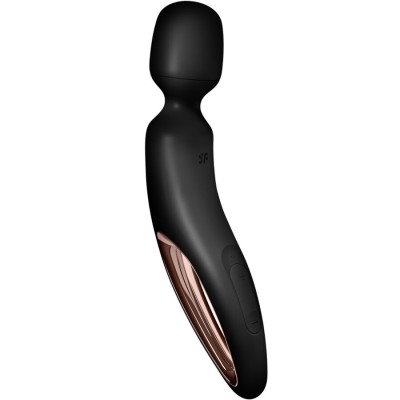SATISFYER - WAND ERLAND MASSAGEADOR VIBRATÓRIO PRETO - D-244012 - Dona Pimenta