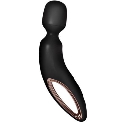 SATISFYER - WAND ERLAND MASSAGEADOR VIBRATÓRIO PRETO - D-244012 - Dona Pimenta