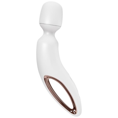 SATISFYER - WAND ERLAND MASSAGEADOR VIBRATÓRIO BRANCO - D-244013 - Dona Pimenta