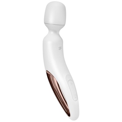 SATISFYER - WAND ERLAND MASSAGEADOR VIBRATÓRIO BRANCO - D-244013 - Dona Pimenta
