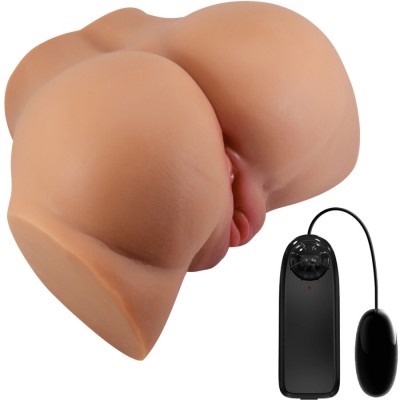 CRAZY BULL - VIBRADOR ASS EMILIA COM CONTROLE REMOTO REALISTA DE VAGINA E ÂNUS - D-242480 - Dona Pimenta