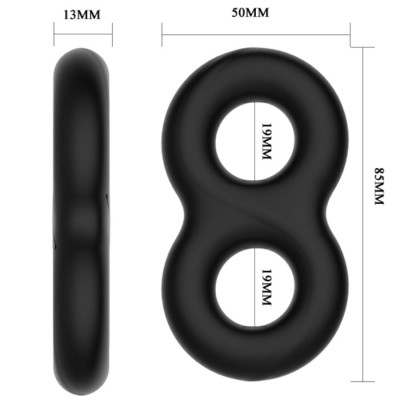 CRAZY BULL - ANEL DUPLO DE SILICONE SUPER SOFT 2 - D-218747 - Dona Pimenta