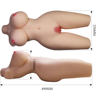 CRAZY BULL - TIFFANY TORSO FEMININO REALISTA VAGINA E ANAL 5,5 KG - D-243855 - Dona Pimenta
