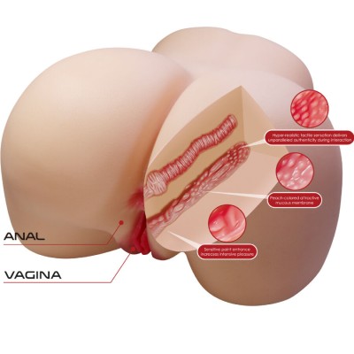 CRAZY BULL - JULIA REALISTA FEMININA BUNDA VAGINA E ANAL 11 KG - D-243860 - Dona Pimenta