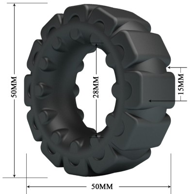 CRAZY BULL - ANEL DE SILICONE LAIDEN MODELO 5 - D-243843 - Dona Pimenta