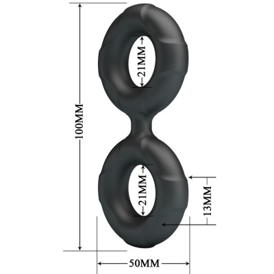 CRAZY BULL - ANEL DUPLO DE SILICONE RADWAN MODELO 19 - D-243846 - Dona Pimenta