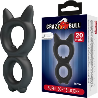 CRAZY BULL - ANEL DUPLO DE SILICONE TORAN MODELO 20 - D-243847 - Dona Pimenta